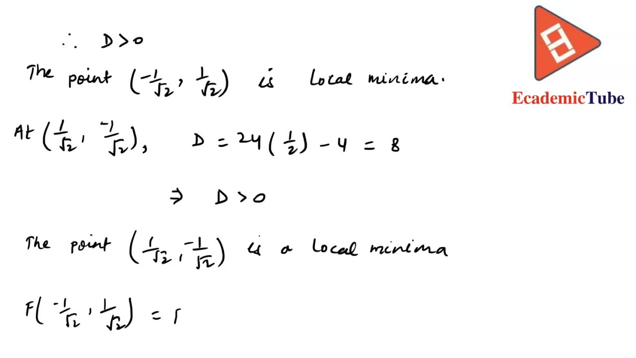 Calculus 5 - EcademicTube Video Solutions