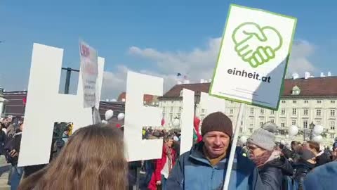 WienGO +++AUSTRIA DEMO FOR DEMOCRACY & FREEDOM VIENNA 27.2.22