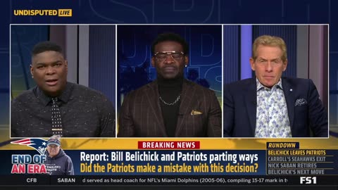 UNDISPUTED Skip Bayless reacts Patriots parting ways with Bill Belichick after 24 seasons