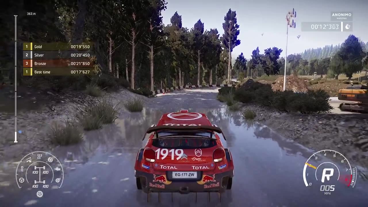 Water on the course!
