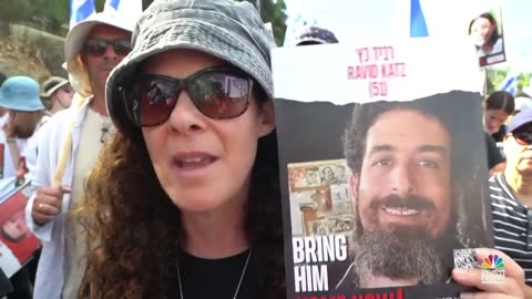 Thousands join families of hostages in march to Jerusalem