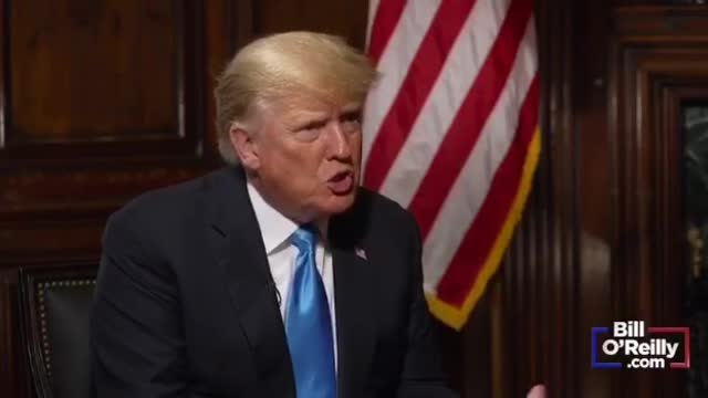 President Trump teaser of an interview that will air tonight with Bill O’Reilly at 8:00 pm ET.