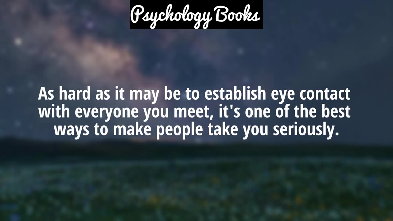 psychology behind eye contact