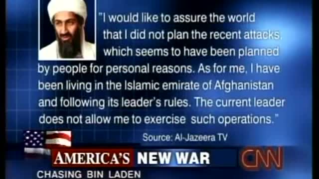 Osama Bin Laden denies 9/11 involvement