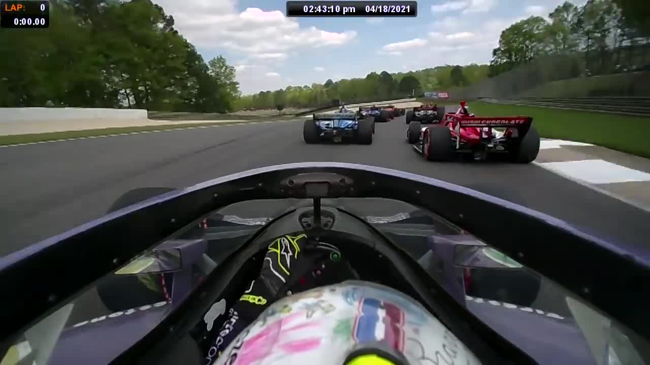 AMAZING AND VERY FIRST RACE START IN INDYCAR