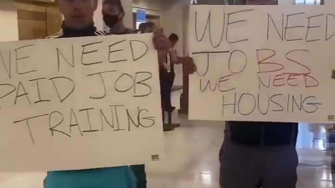 Illegals in Chicago protesting because they demand better housing, safer living conditions, jobs