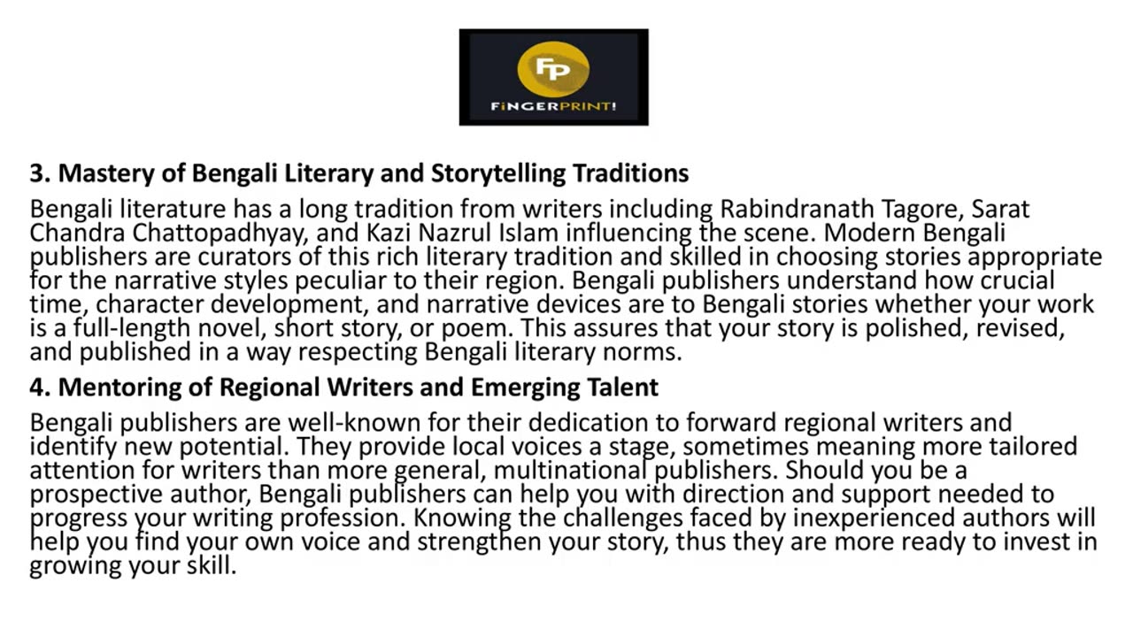 Reasons You Should Choose a Bengali Publisher for Your Projects