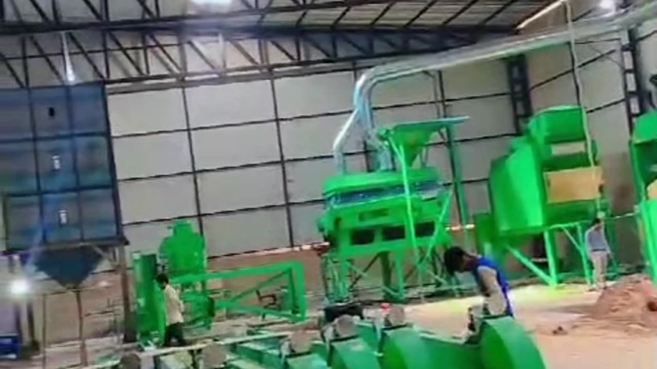 Rice mill machine in plant