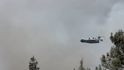 Russian Beriev Be-200ES Fights Fires in Turkey
