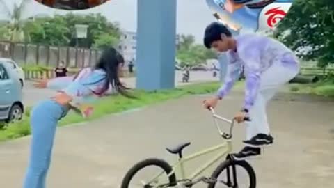 free fire vs pubg cycle stunt tiktok free fire vs bgmi #short