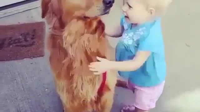 Kids love dogs