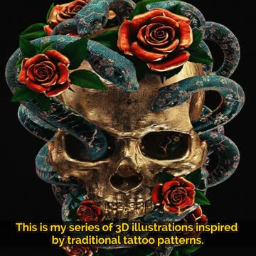 Most Popular Traditional Tattoo Designs Come To Life In 3D