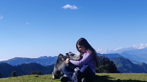 Girl Cuddling with the Cow (CUTENESS YOU CAN'T HANDLE)