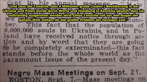 "6,000,000 Jews" In American Papers Long Before Hitler Came To Power