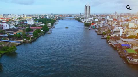 Bangkok City Thailand in 4K UHD - Aerial Cityscape from above