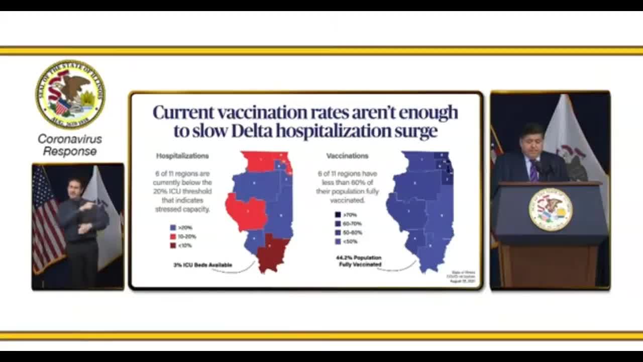 Pritzker Re-Issues MASK MANDATES Irregardless Of Vaccines Status #Illinois