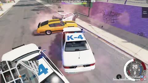 4v1 Police Chase | Beam NG Drive