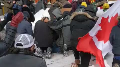 Police force Freedom convoy 2022 Ottawa protest peaceful