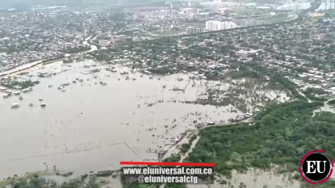 [Video] Sobrevuelo Cartagena: el día después de la tormenta