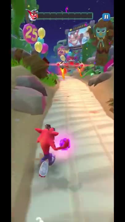 Inferno Fake Crash Battle Run Gameplay On Beach Jungle - Crash Bandicoot: On The Run! (S5 Boss)