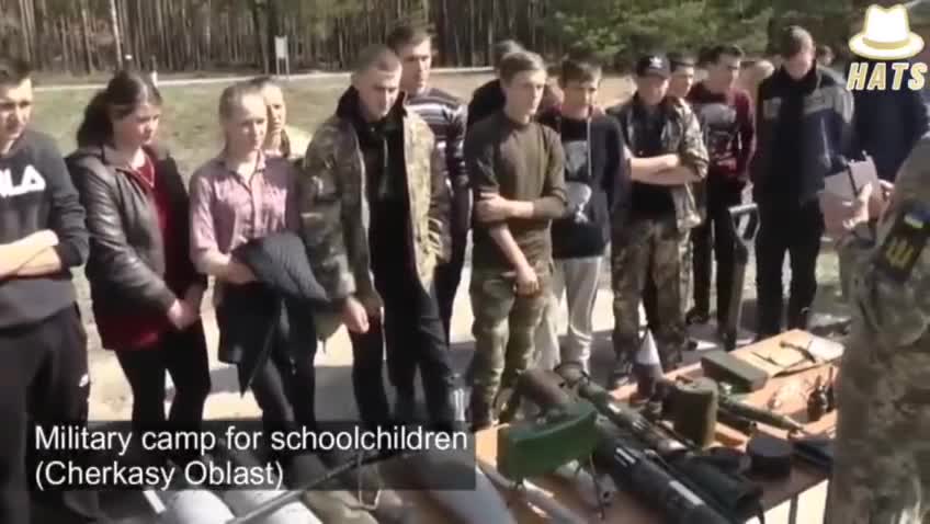 🔥Ukraine has actively been training children for military duty for a number of years❗️
