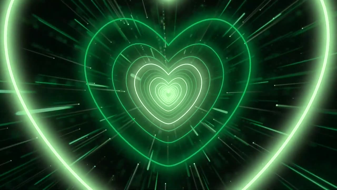 770. Color Changing Heart Tunnel💚🤎❤️Bg Animation Heart Background