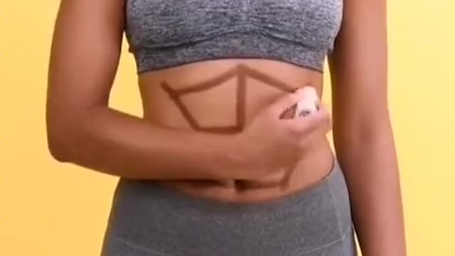 How to give yourself a quick six-pack, is it very simple