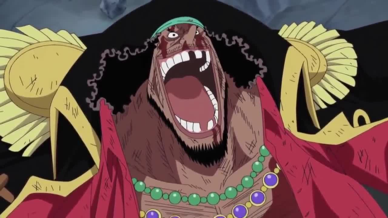 Sengoku One Punches Blackbeard's Whole Crew One piece