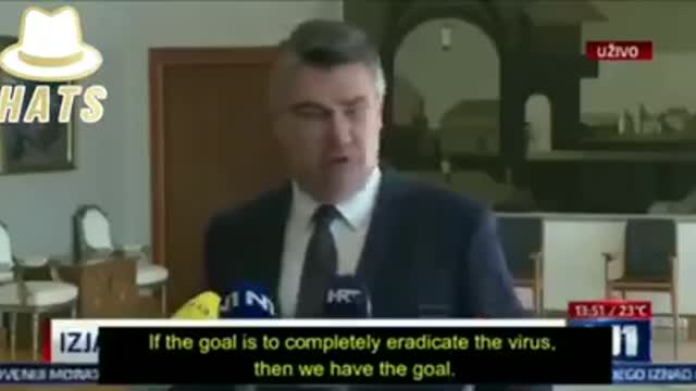 "Φτάνει πια μ' αυτή την υστερία των εμβολίων!" Πρόεδρος της Κροατίας Ζόραν Μιλάνοβιτς