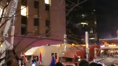 Canadian Truckers raise the flag for a MASSIVE protest.