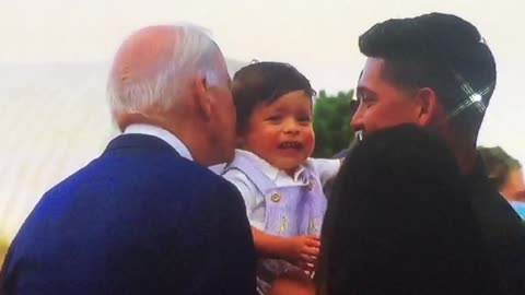 Biden Sniffing A Baby At Build Back Better Sept 14 2021