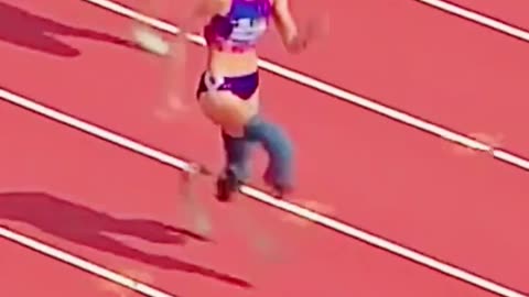 Disabled womens 100m race trackandfield athletics