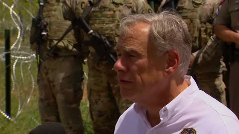 Texas Gov. Greg Abbott holds a press conference on the state's border security mission