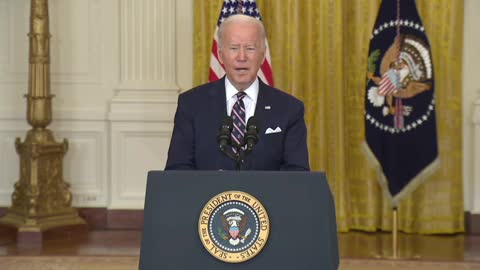 Biden: "Defending freedom will have costs for us as well, and here at home. We need to be honest about that."