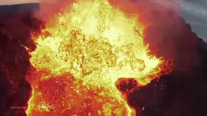 Drone vs Volcano