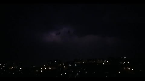 First spring lightnings