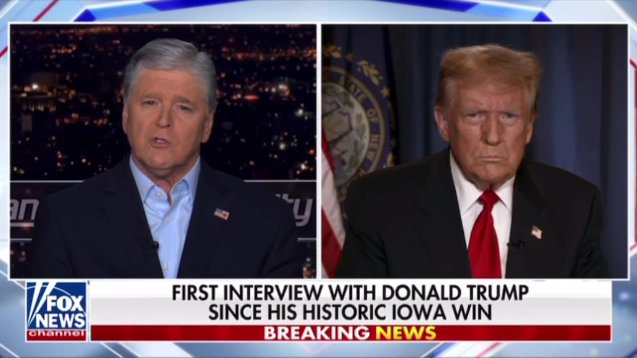 President Trump interview on Hannity 1/18/24