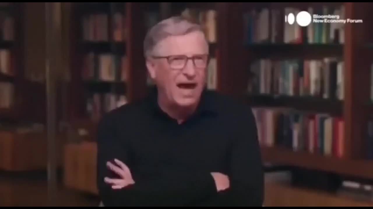 Bill Gates is surprised that people don't trust him.....Also look at the body language