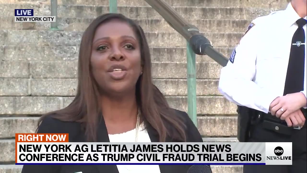 New York Attorney General Letitia James: "My message is simple..."