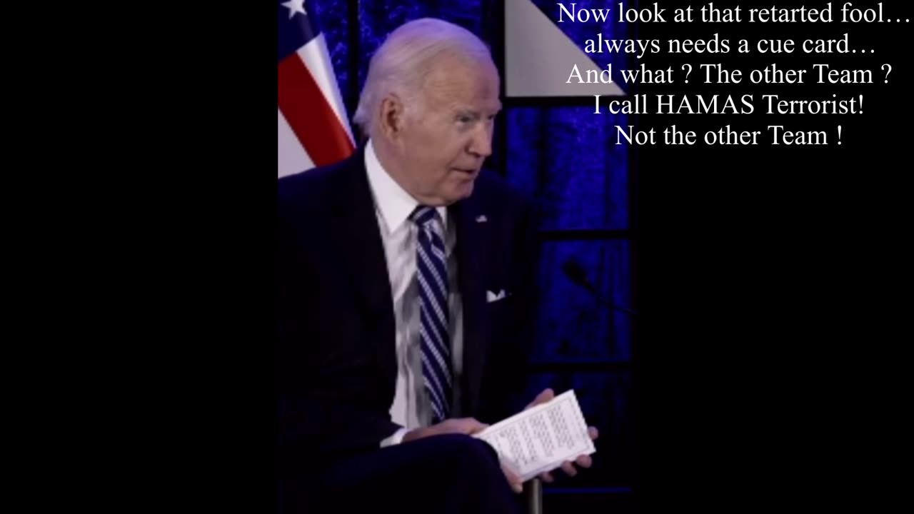 Idiot Biden saying “The other Team”