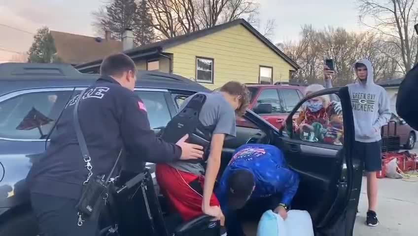 Waukesha Christmas Parade terror attack 16yo SURVIVOR returns home