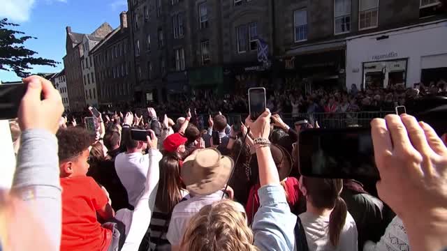 King Charles and his siblings walk behind Queen’s coffin