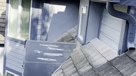 Small Hail Does Damage Concrete Tile
