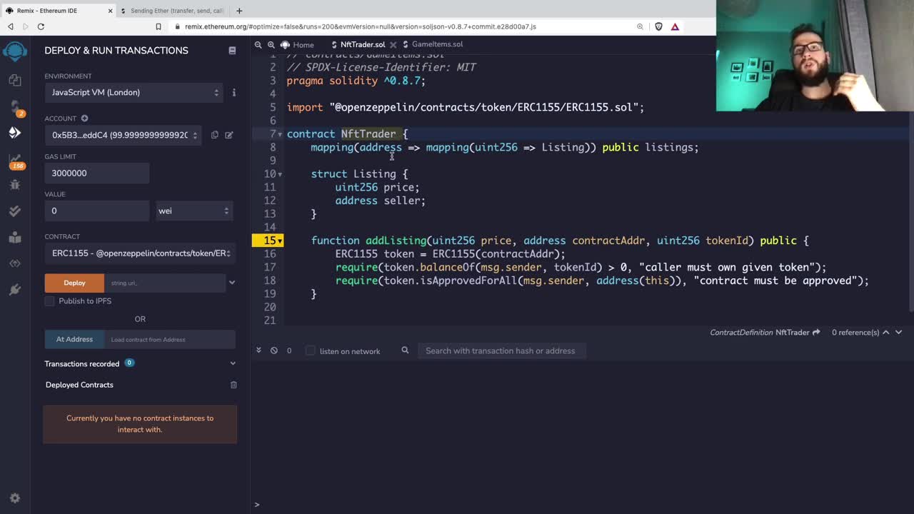 Trade/sell NFTs automatically from Solidity smart contract