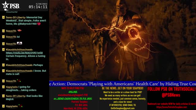2022-05-28 05:06 EDT - Patriots Rising: with Lady RWB, Q Trooper & Majjik