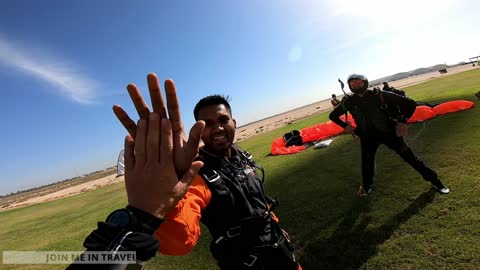 My first SkyDiving Experience | Nearly lost my Hearing | AbuDhabi Skydiving