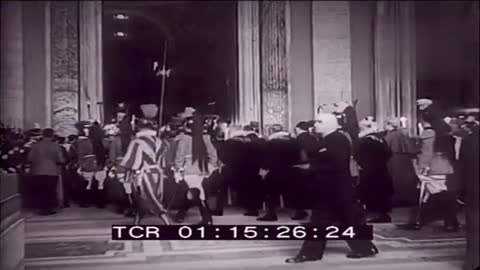 Primer filmación de un Papa difunto - Pío XI muerto el 10 de febrero de 1939