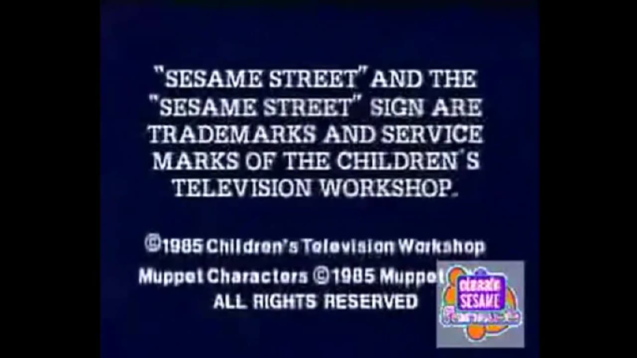 Classic Sesame Street - Credits and old 1st PBS Logo