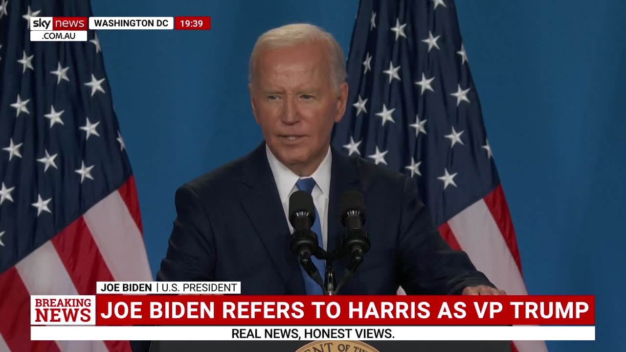 'Vice President Trump' Joe Biden makes brutal mistake while defending his political future.