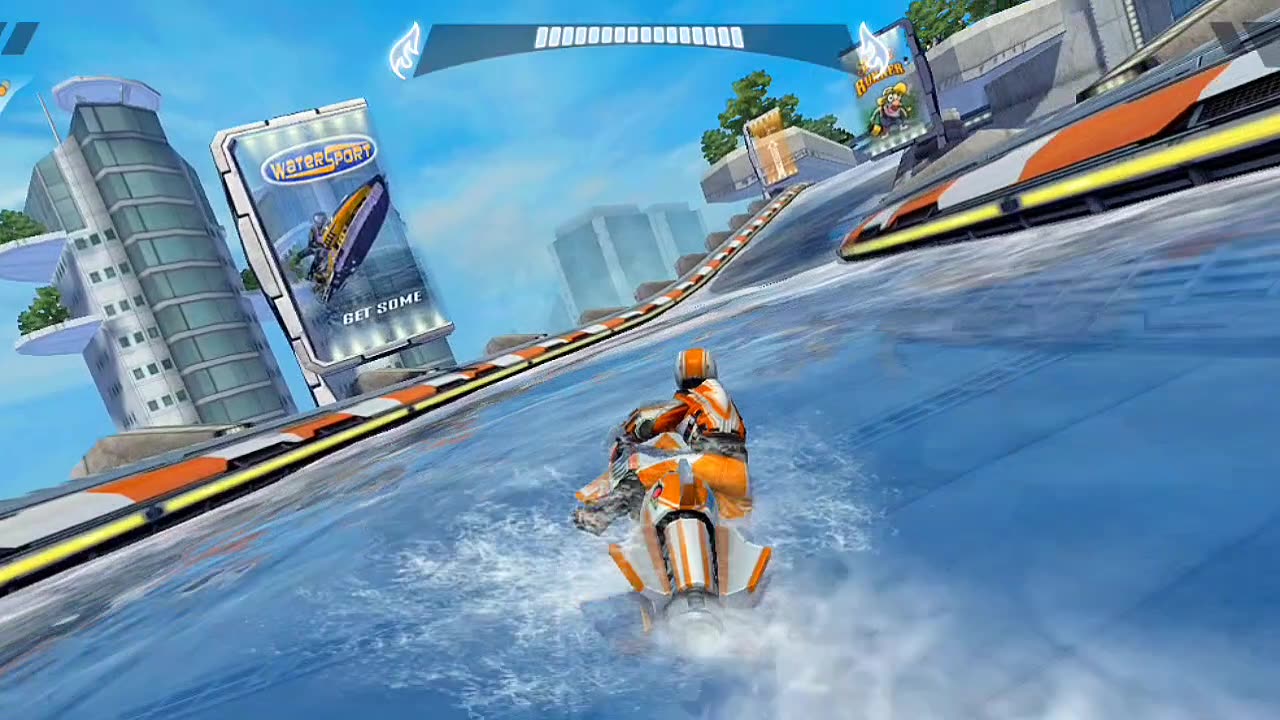 Water Racing game video || Water Racing Bike Game Video